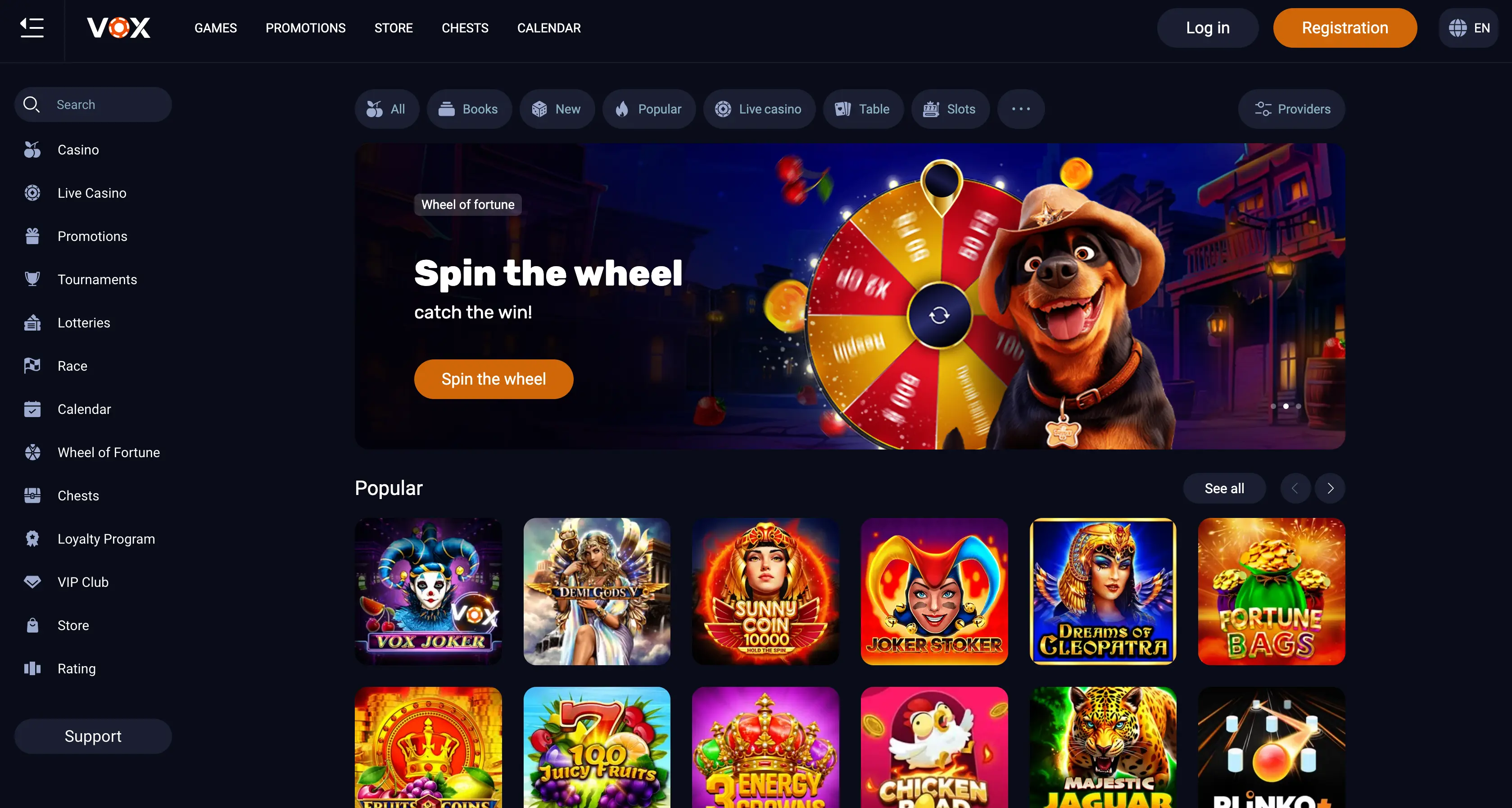 Bonusy i promocje w Vox Casino Polska